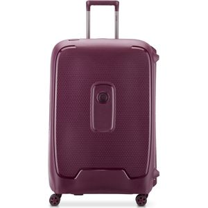 DELSEY PARIS - MONCEY - Grote koffer met harde schaal, gerecycled en recyclebaar materiaal - 76x52x30 cm - 97 liter - L - paars, Paars, L, Harde koffer