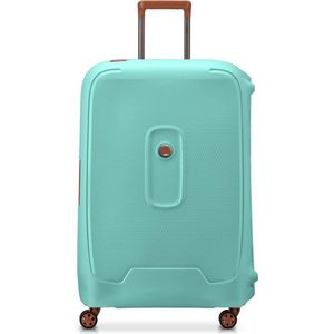 DELSEY PARIS - MONCEY - Grote koffer met harde schaal, gerecycled en recyclebaar materiaal - 76x52x30 cm - 97 liter - L - amandel, Groen, L, Harde koffer