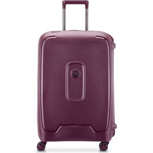 DELSEY PARIS - MONCEY - Middelgrote koffer met harde schaal, gerecycled en recyclebaar materiaal - 69 x 47 x 28 cm - 73 liter - M - paars, Paars, M, Harde koffer