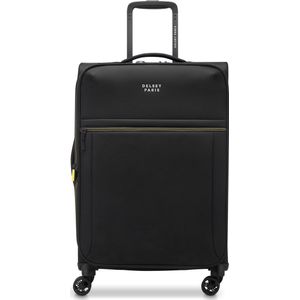 Delsey Brochant 3 Trolley 67 Expandable black zachte koffer lichtgewicht koffer
