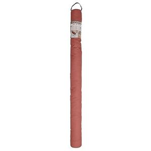 COGEX - Tochtstopper, deurkussen - Isolerende tochtstrip - Diameter: 6,5 cm - Lengte: 80 cm - Hoes: 100% polyester - Kleur: terracotta - Met klittenband en dubbelzijdig plakband