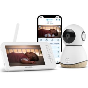 Maxi-Cosi See Pro Babyfoon, Slimme babyfooncamera met app, Videobabyfoon, CryAssist-vertaler, Automatische bewegingsdetectie, Ultra HD-video (2K), 5-inch scherm, Onderdeel van Maxi-Cosi Connected Home