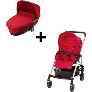 Maxi Cosi Streety Plus Set kinderwagen - buggy Intens Red