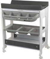 Bebeconfort Dolphy, bad- en verschoningsunit, mobiele 2-in-1-unit, vanaf de geboorte tot 12 maanden, 0-11 kg, Grey Mist