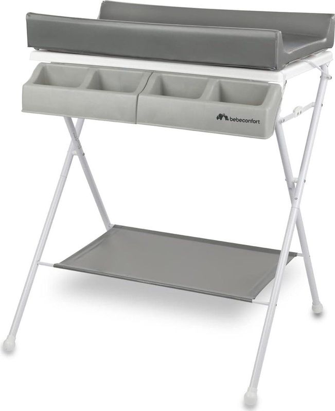 Bebeconfort Baltic 2-in-1 Bad- en Verschoningsunit, 0 tot 12 maanden, tot 11 kg, Grey Mist