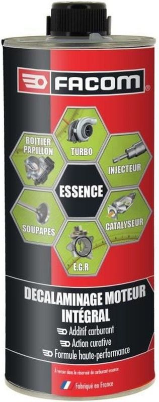 Facom Benzine Motor Reiniger 1L - additief - reinigt EGR-klep, turbo, katalysator en gasklephuis