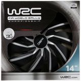 WRC - Wieldoppen - Zilver/Zwart - ABS - Set van 4