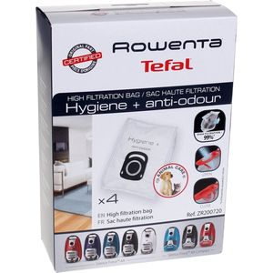 Rowenta ZR200720 stofzak hoogfiltratie hygiëne en anti-geur + dierenverzorging, 4 Zakken