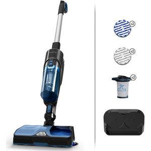 Rowenta X Combo 2in1 GZ3038 - Verticale Stofzuiger - Droog en Nat - Zwart/Blauw
