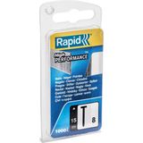 Rapid - Brads Type 8 - Spijkers - 15mm - Gegalvaniseerd - 1.000 Stuks