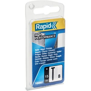 Rapid Nägel, 8/15 mm, rostfreier Stahl, 1.000 St.