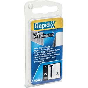 Rapid Nr. 8 brads 25 mm, 1.000 stuks - 40109535 - 40109535