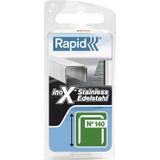 RAPID 40109575 Nieten voor Tacker RVS Type 140, 10mm Nietjes V2A, 648 St, Vlakdraadnieten voor Hout en Folie10 mm, roestvrij staal