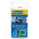 RAPID 40109575 Nieten voor Tacker RVS Type 140, 10mm Nietjes V2A, 648 St, Vlakdraadnieten voor Hout en Folie10 mm, roestvrij staal