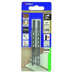 Tivoly XT505326004 decoupeerzaagbladen, grijs, 2 stuks