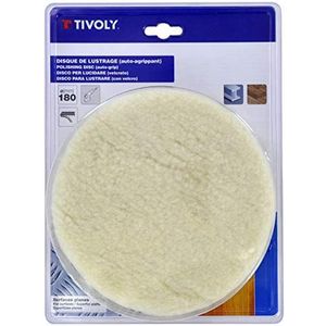 Tivoly XT10152015056 katoenen schijf, gepolijst, zelfklevend Ø 180 mm, wit