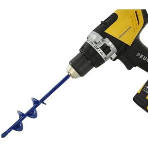 Tivoly • Boorboor voor boormachine • Ø 40 mm & L 220 mm • roestvrij staal • zeskantschacht Ø 8 mm • tuinboor • snel en eenvoudig grondboren • voor het planten van bloemen en struiken