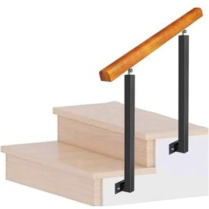Leuningen Overgangsleuningen voor betonnen trappen of houten trappen geschikt voor 2-3 stappen externe of interieur trapleuning kit verstelbare veranda leuning (kleur: 90 cm, maat: H 90 cm)