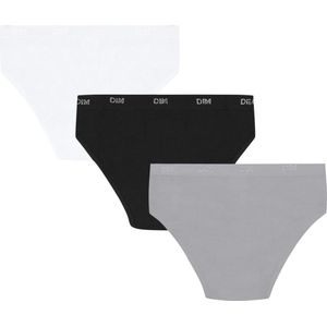 DIM - Set van 3 Slips - Zwart/Wit/Grijs - Katoen