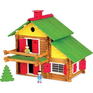 JeuJura - houten speelgoed - Swiss Chalet - 175 delen [speelgoed]