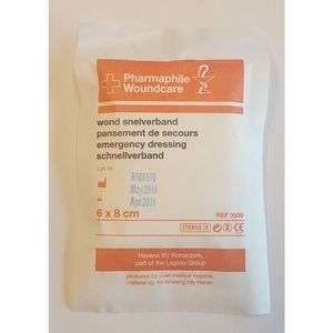 GB Products - Wondsnelverband - Steriel - Wit - 6x8 cm