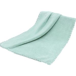 EKSEDTS Hoge-dichtheid koraalvlies absorberende huishoudelijke gezichtsdoeken 35 x 75 cm badstof badhanddoek van handdoek, ultra zacht, polyester, groen
