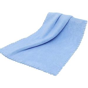 EKSEDTS Koraalvlies met hoge dichtheid absorberende huishoudelijke gezichtsdoeken 35 x 75 cm badstof badhanddoek van handdoek, ultra zacht, polyester, blauw