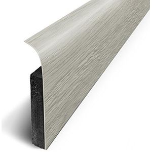 Plinten, zelfklevend met 3M-plakband, 120 x 70 cm, 5 stuks, grijs, D180503D
