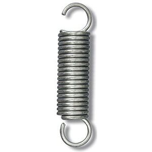 Chapuis RSO2 veer voor lattenbodem, metaal, staal, verzinkt, grijs, 69 mm, 5-delige set