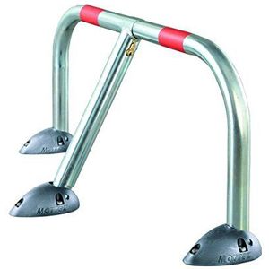 Parkeerbeugel - Inklapbaar - Verzinkt/Rood - Staal - Cilinderslot