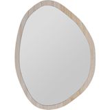 Wandspiegel Flow - Blank Hout - Organische Vorm - 44 x 60 cm - Wanddecoratie