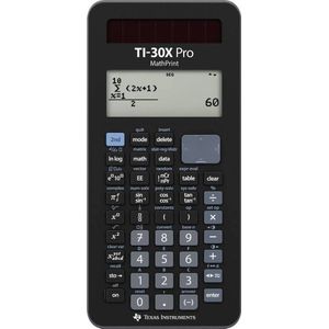 Texas Instruments TI-30X Pro MathPrint - Wetenschappelijke Rekenmachine - Zwart