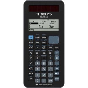 Texas Instruments TI-30X Pro MathPrint - Wetenschappelijke Rekenmachine - Zwart