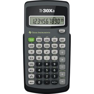 Texas Instruments - TI-30Xa - Wetenschappelijke Rekenmachine - Batterijen - Enkel Regel Display