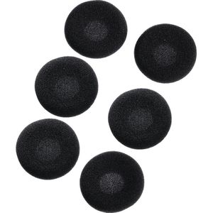 Thomson EARA120 schuimrubberen oorkussens voor hoofdtelefoon, diameter 45 mm, universeel, 6 stuks, zwart/grijs
