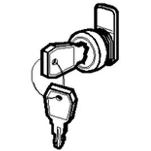Legrand 001491 sleutelslot nr. 850 voor modulaire behuizing, wit