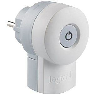 Legrand 050409 Dubbelfunctiestekker met Schakelaa - 2P  - 16  - 250  - Wit