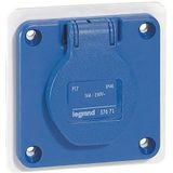 Legrand P17 Inbuilt Socket 230V 16A 2P+PA IP54 - 057671 - E3H3F