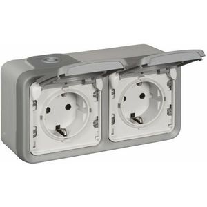 Legrand 069742 Contactdoos Plexo Grijs