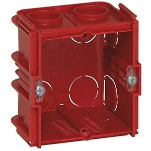 Legrand 080161 Batibox monopostbox, metselwerk, vierkant, combineerbaar, 60 mm diepte, 1 stuk