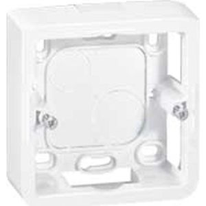 Legrand - Mosaic - Installatiedoos - Wit - Deksel met Twee Uitsparingen