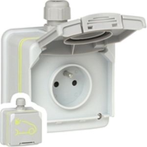 Green'up Access - Opladen Contactdoos - Kunststof - Klapdeksel - IP66 - IK08