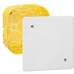 Legrand LEG91994 verdeeldoos voor holle wand, met plaat/schroeven, 115 x 115 mm, 40 mm