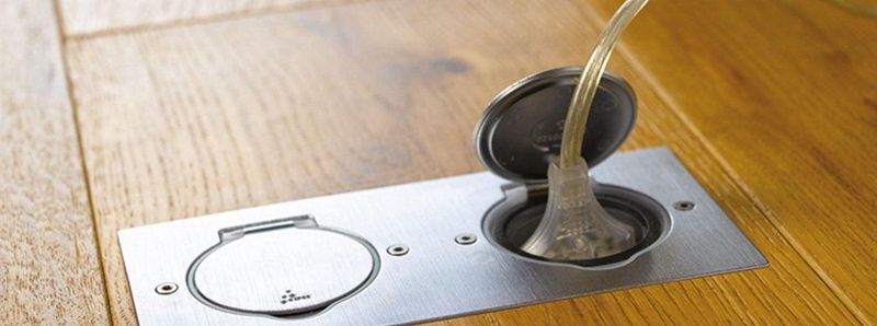 Legrand - Prise de Sol Double - Étanche - Inox - IP 44 - 16 A