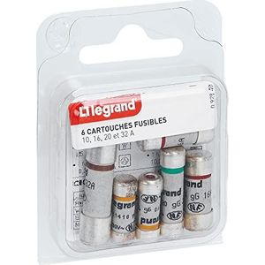 Legrand LEG92940 Cartridgezekeringen 10/16 / 20/32 A Set van 6