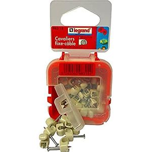 Legrand leg98315 flexibele kabelclips veelzijdig 100 stuks diameter 57 mm grijs