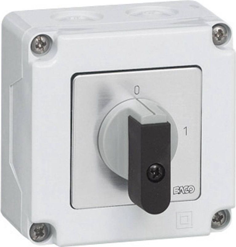 Baco - Lastscheidingsschakelaar - IP65 - Draaiknopbediening - Compact