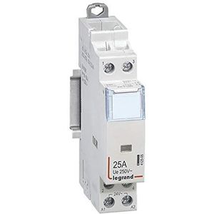 Legrand 412524 CX³ vermogensschakelaar spoel 230 V zonder handmatige bediening, 2P, 250 V, 25 A, 2 O-contact, 1 module