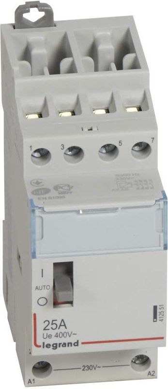 Legrand - CX3 - Installatiecontacteur - 4-polig - AC 230 V - 25 A