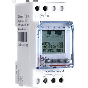 Legrand 412631 DIN-rail schakelklok Digitaal 16 A/250 V